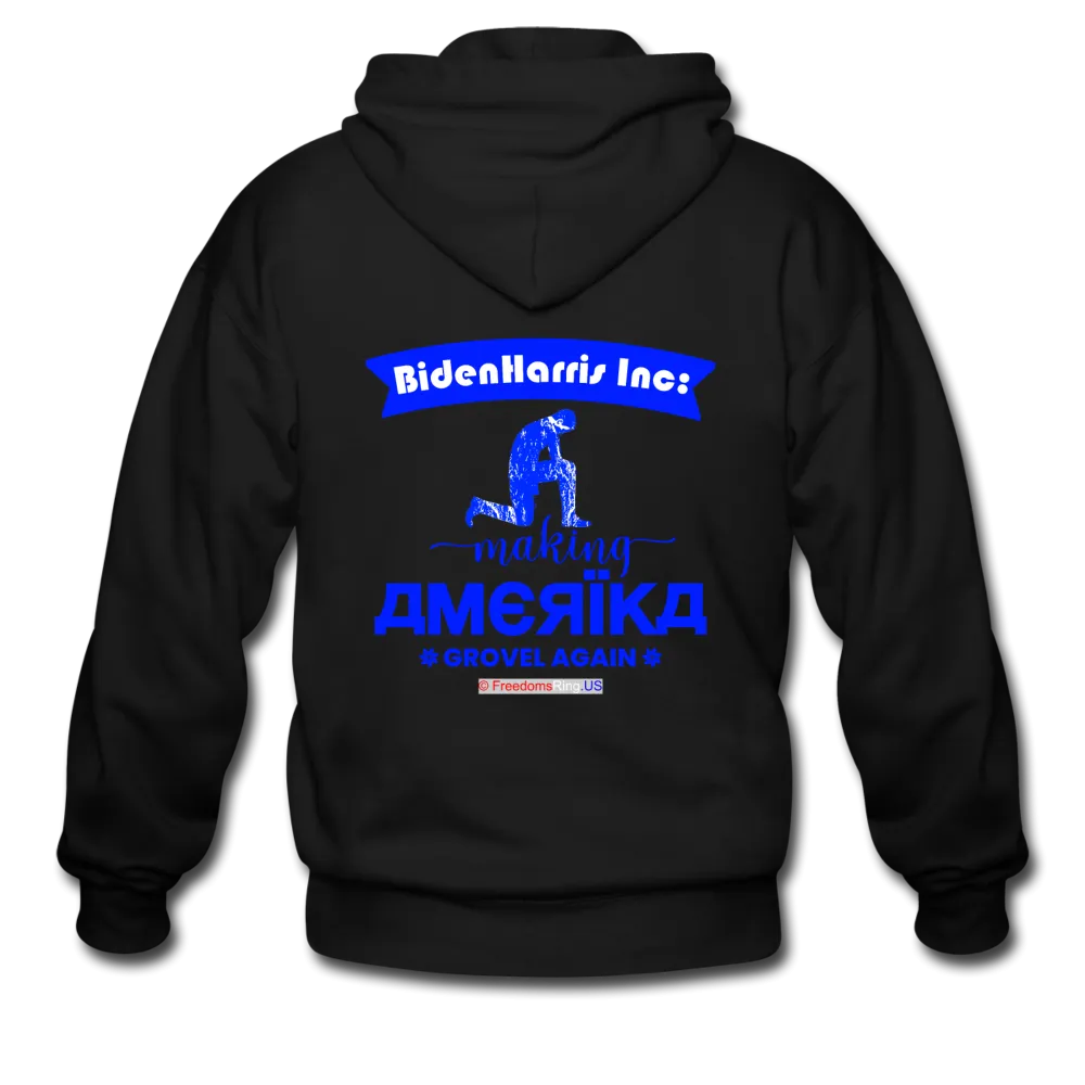 MAKING AMERIKA GROVEL AGAIN - Men's Zip Hoodie