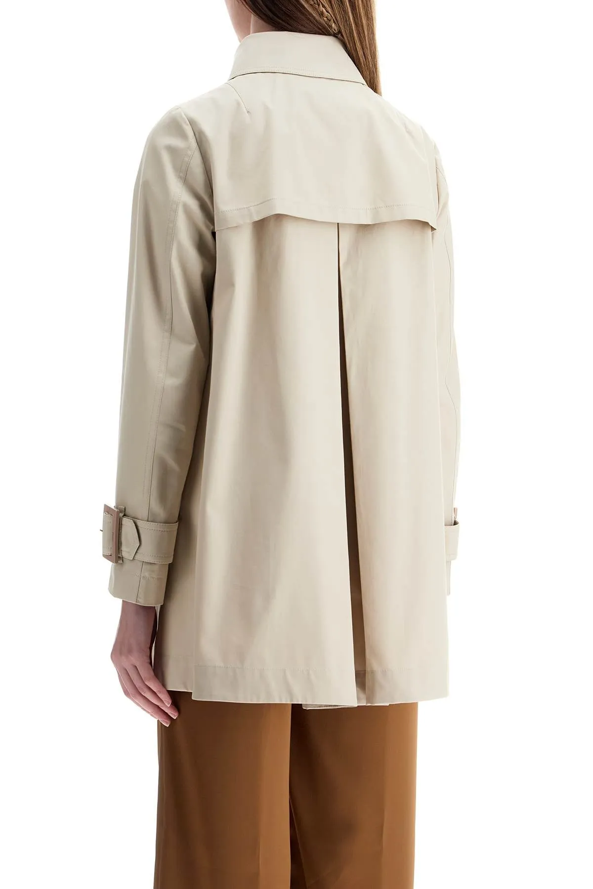 medium length waterproof beige cotton trench coat with buttons GC000482D 13218Z CHANTILLY