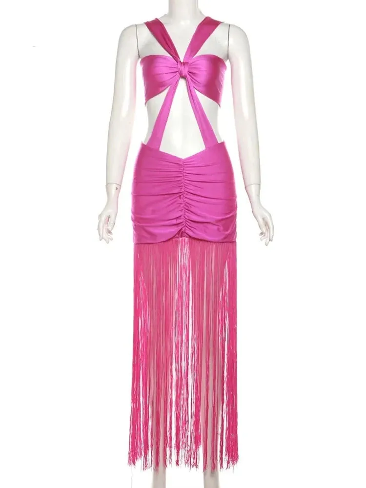 Melody Tassel Maxi Dress