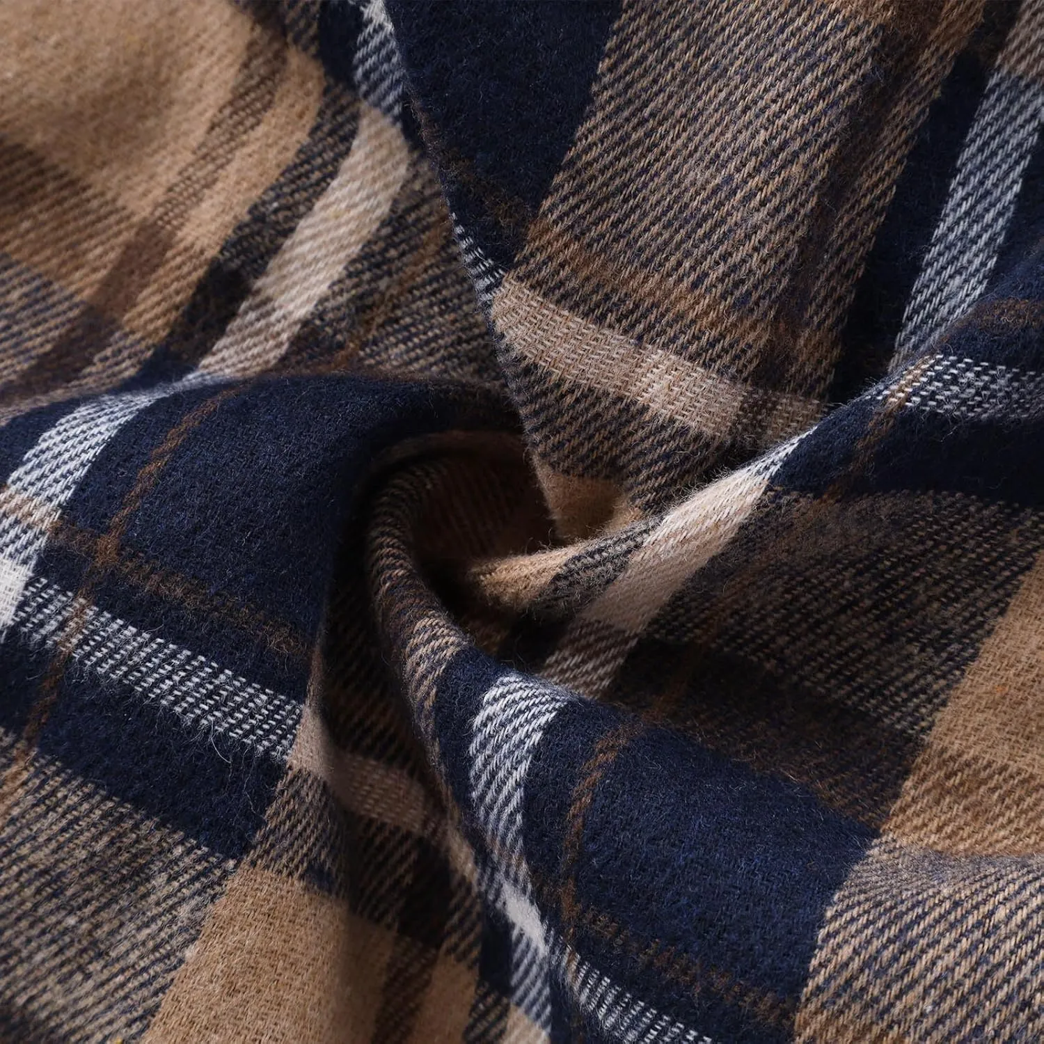 Men's Flannel Plaid Button Shirt Jackets with Hood, Casual Raglan Sleeve Checkered Hoody Shirts Fall Tops with Pocket