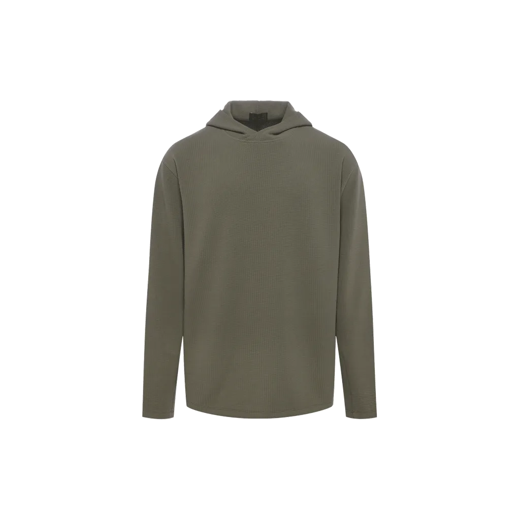 Men's Performance Waffle Hoodie | Olive