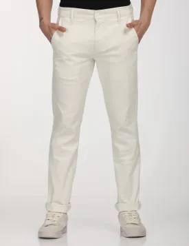 Men's White Slim Fit Chinos