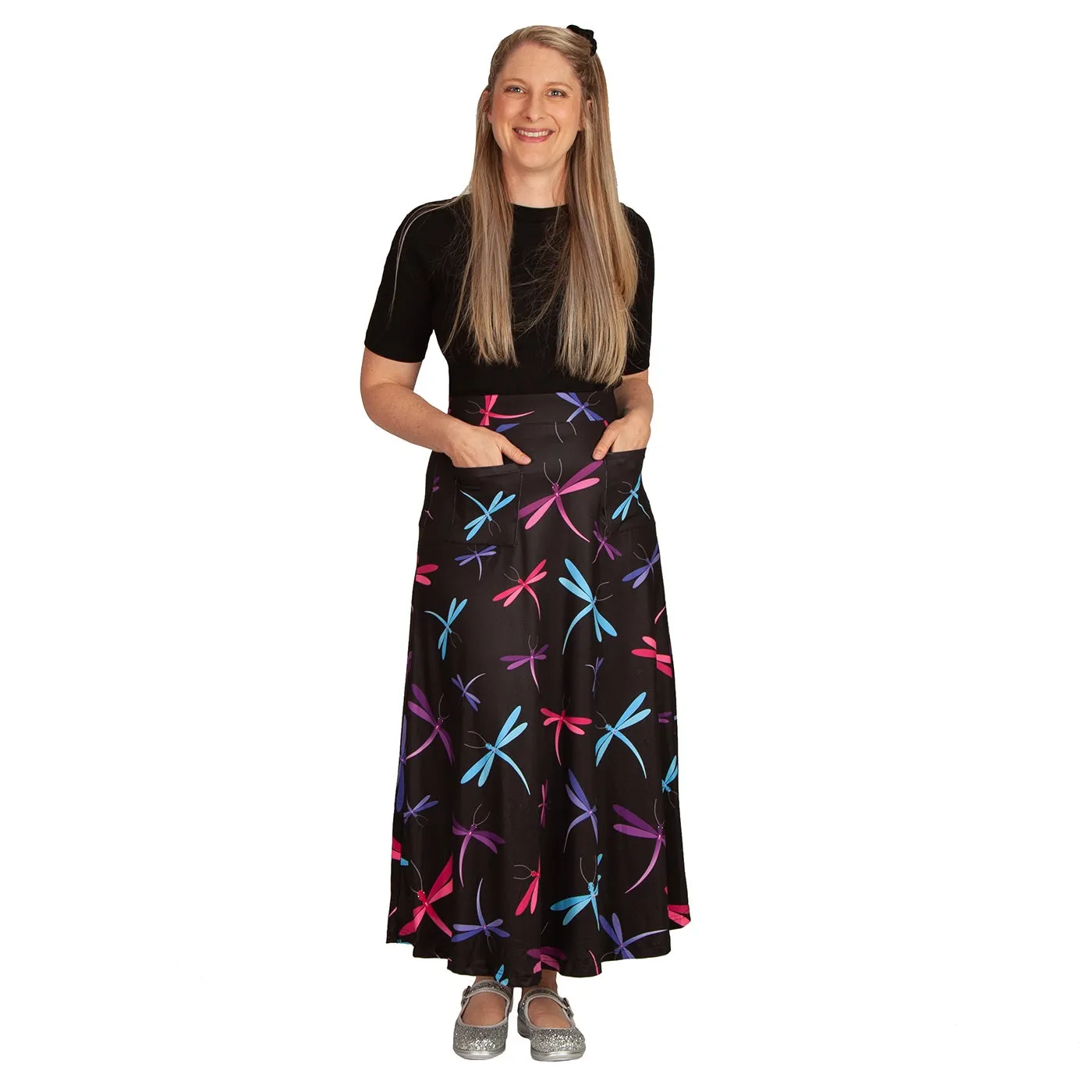 Midnight Dreaming Maxi Skirt With Pockets
