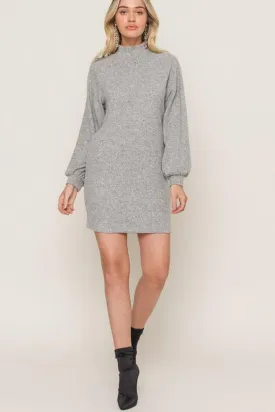 Mock Neck Sweater Dress