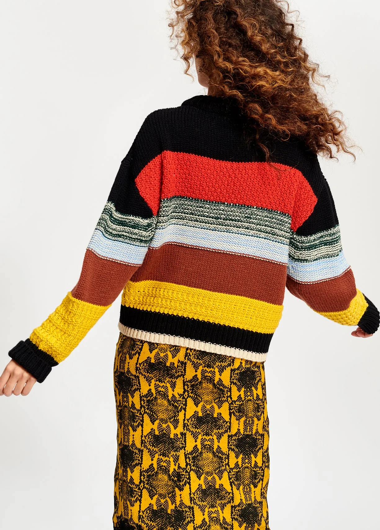 Multi color mixed sweater