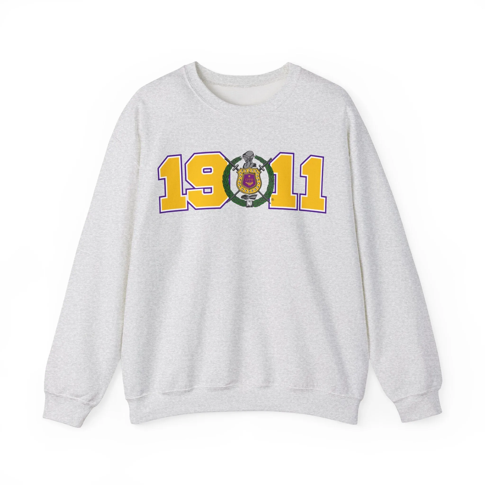 Omega Psi Phi Year Crest Crew Sweatshirts
