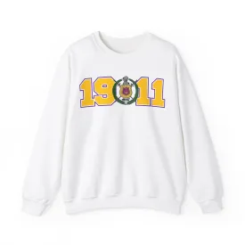 Omega Psi Phi Year Crest Crew Sweatshirts