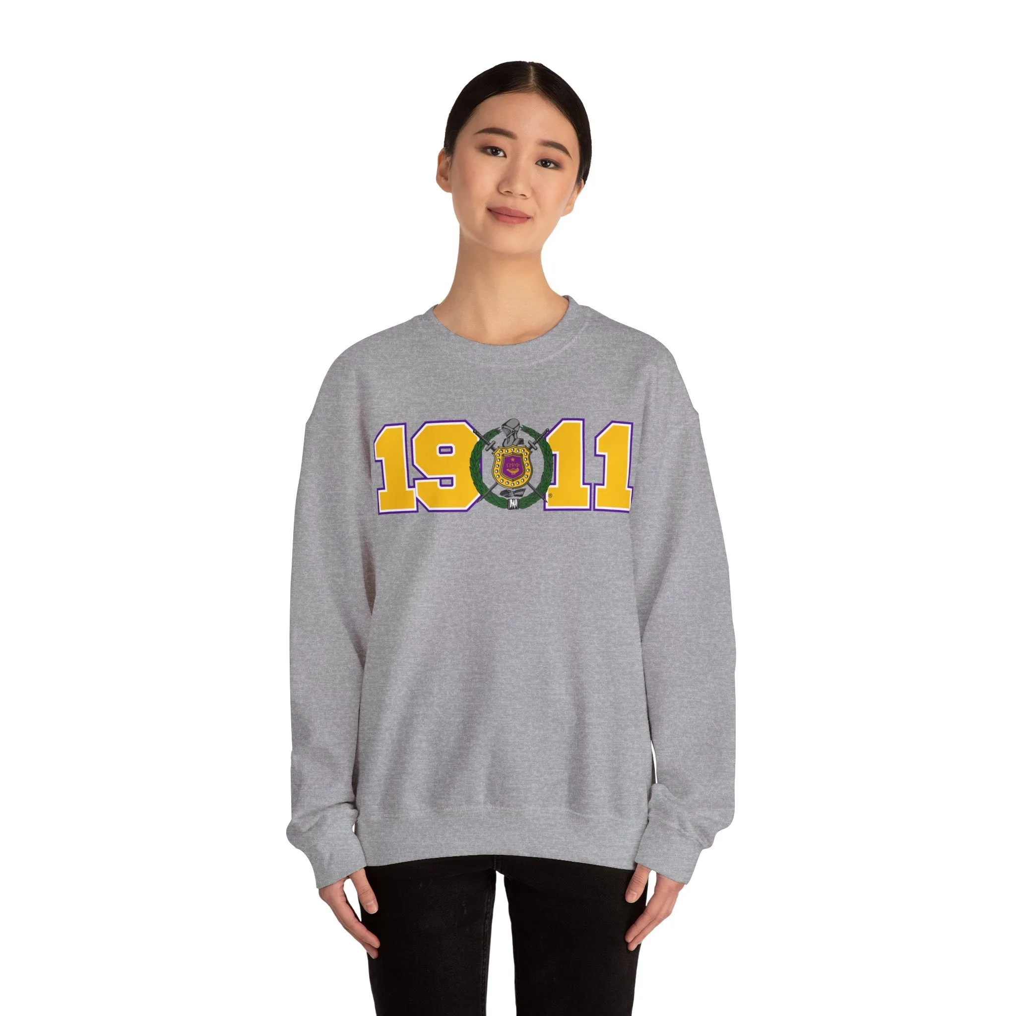 Omega Psi Phi Year Crest Crew Sweatshirts