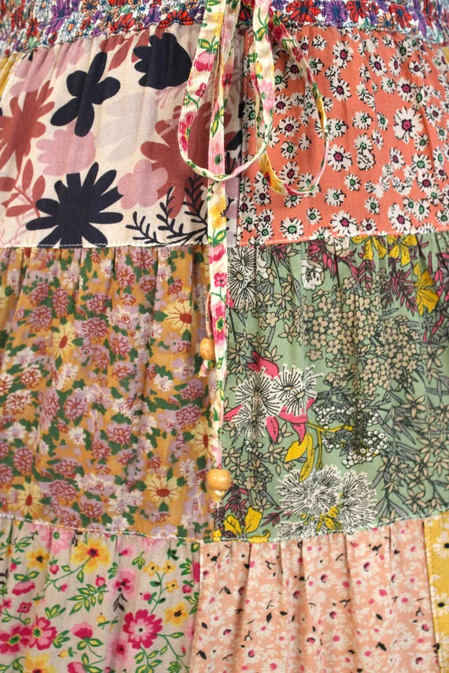 Patchwork My Heart Maxi Skirt