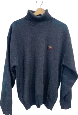 Paul & Shark Grey Turtleneck Jumper UK L