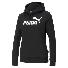 Puma Ess Logo Women's Hoodie  - Black