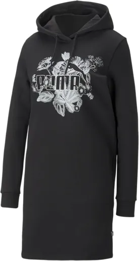 PUMA Women's Essentials  Frozen Flower Graphic Hooded Dress