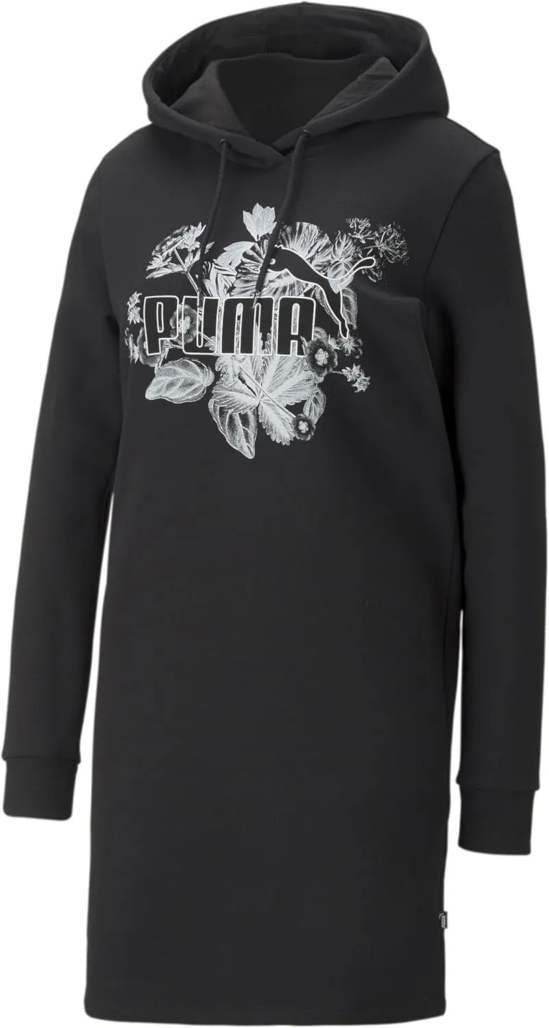 PUMA Women's Essentials  Frozen Flower Graphic Hooded Dress