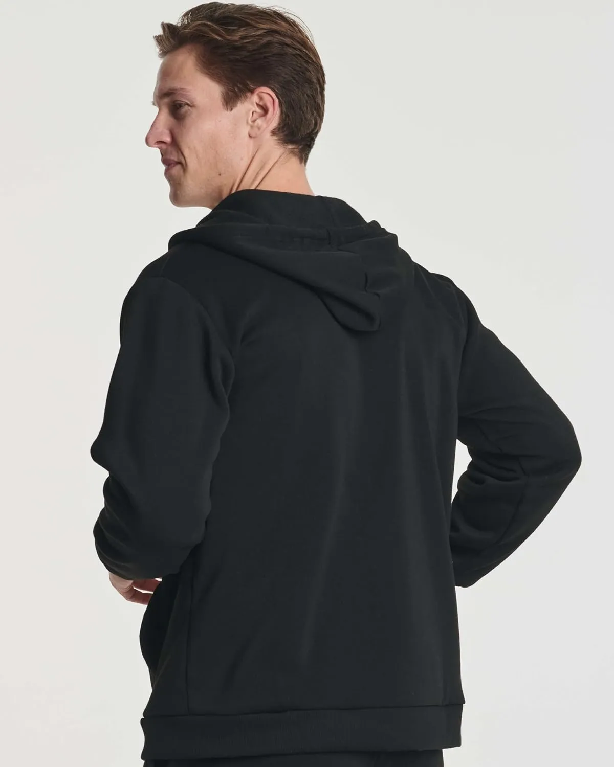 Real Essentials 3 Pack: Mens Fleece Long Sleeve Full Zip Hoodie - Athletic Sweatshirt Jacket (Available in Big & Tall)