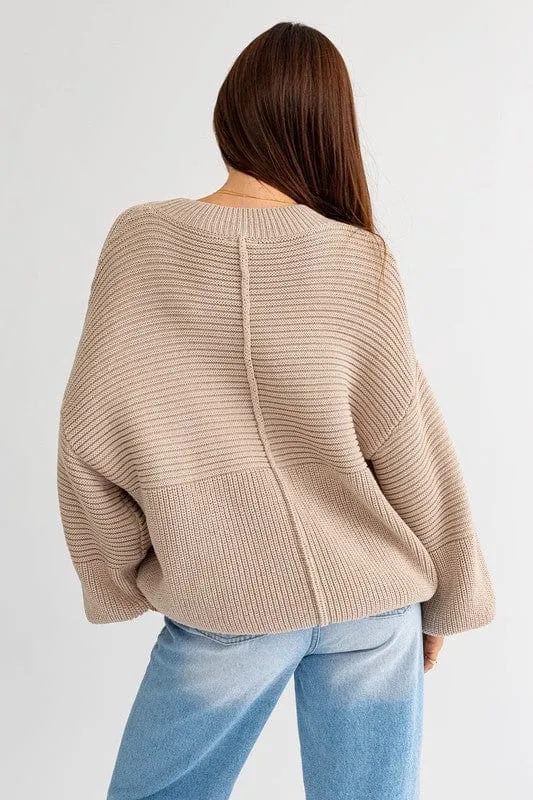Ribbed Knitted Sweater *Online Only*