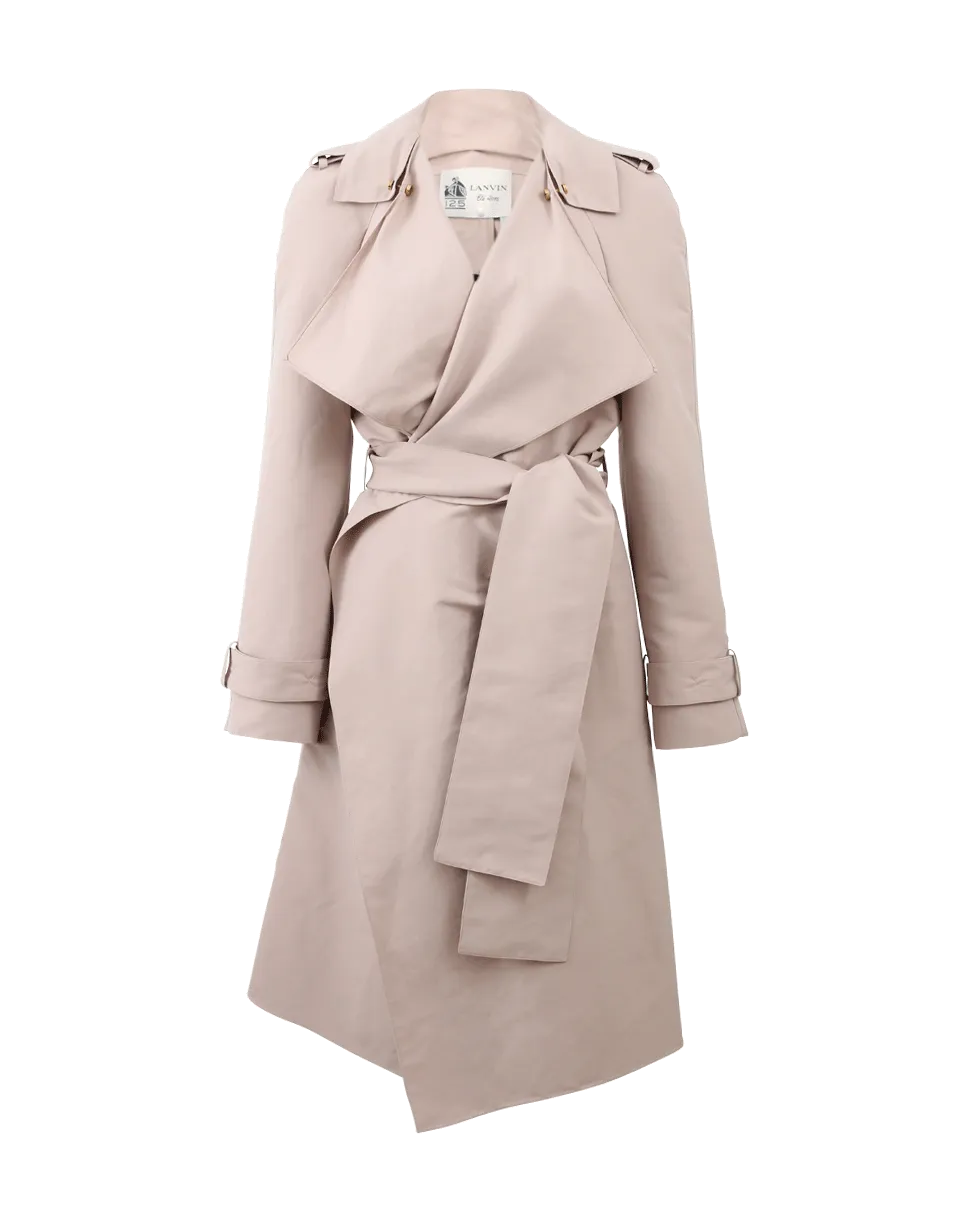 Silk Taffeta Trench
