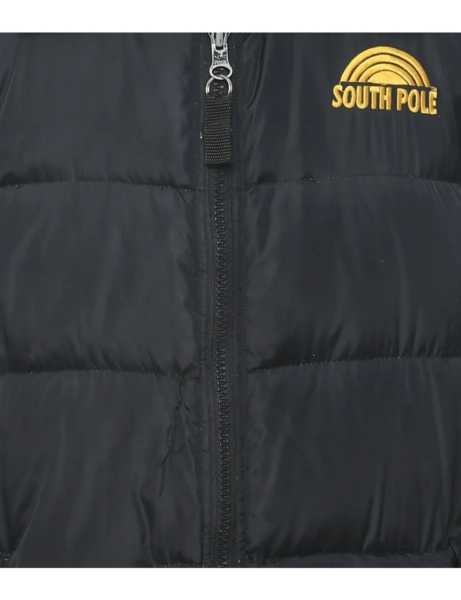 South Pole Dark Grey Puffer Jacket - L