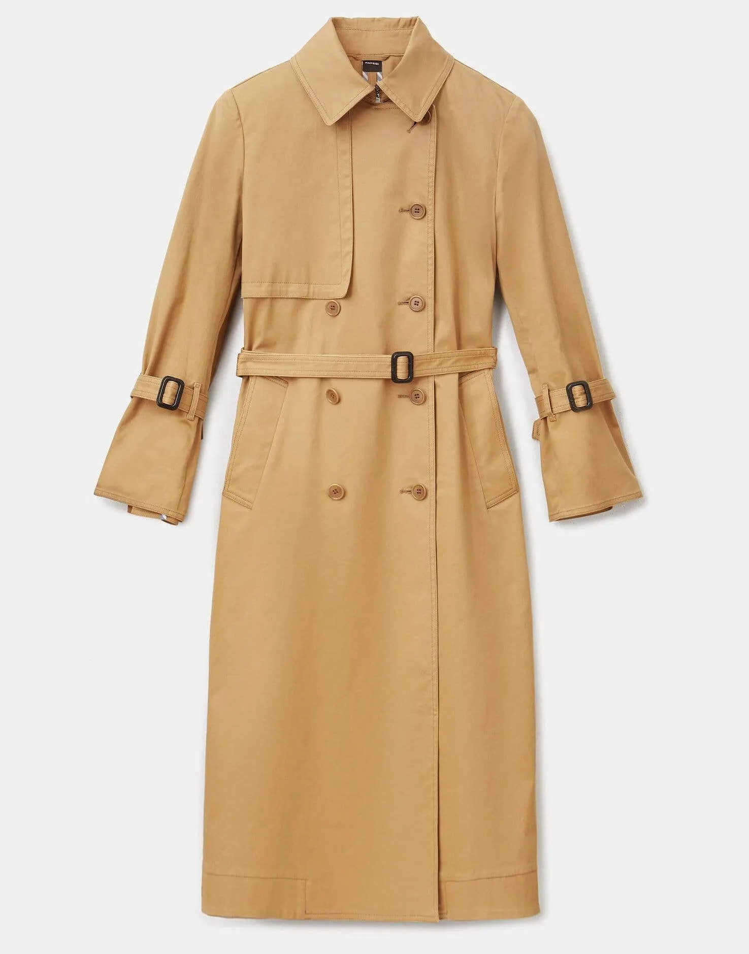 Stretch Cotton Gabardine Trench