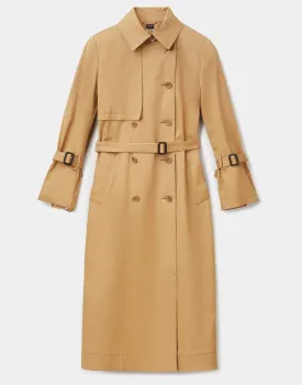 Stretch Cotton Gabardine Trench