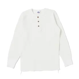 Studio D'Artisan L/S Heavy Thermal Henley (White)