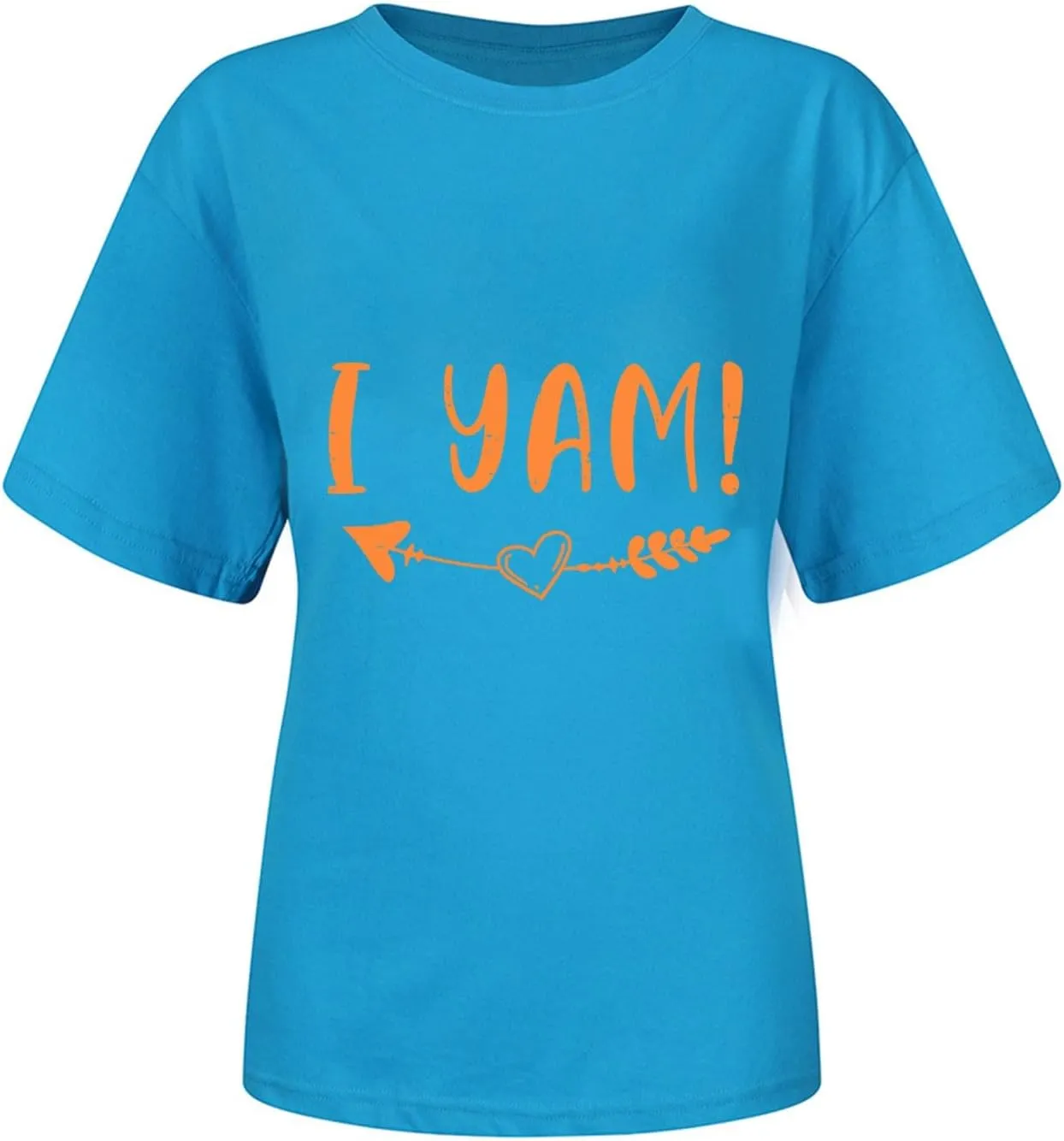 T Shirts for Women Plus Size, Womens Letter Graphic Print Tee T-Shirts Short Sleeve Tees Hide Belly Tunic Tops