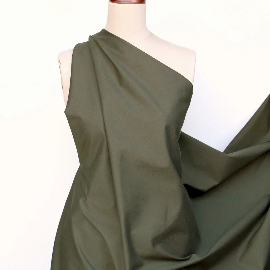 Tuscany Green Stretch Cotton