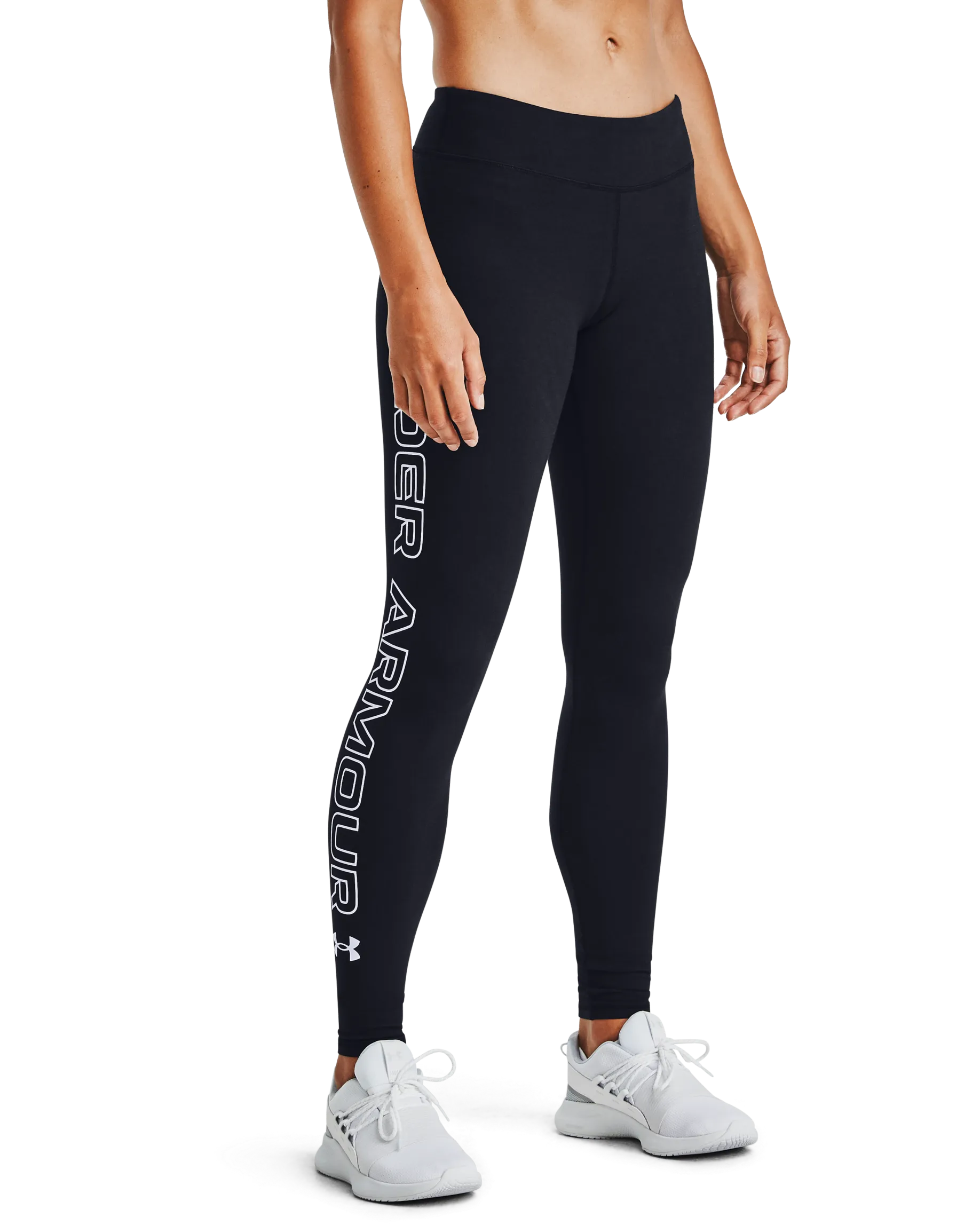 UA Fav Wrdmark Legging L- Black