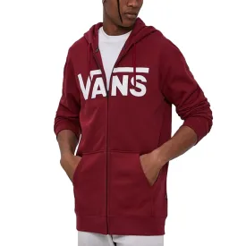 Vans Mens Classic Zipped Jacket Hoodie - Red