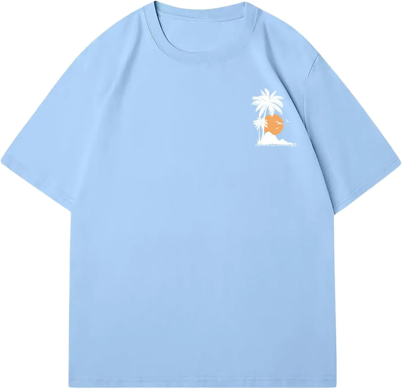 Verdusa Women's Vintage Graphic Tees Round Neck Drop Shoulder Holiday Oversized Tshirts