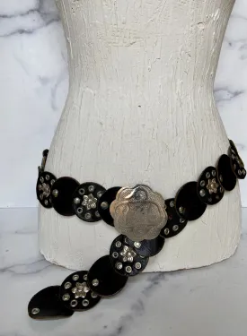 Vintage brown waist belt
