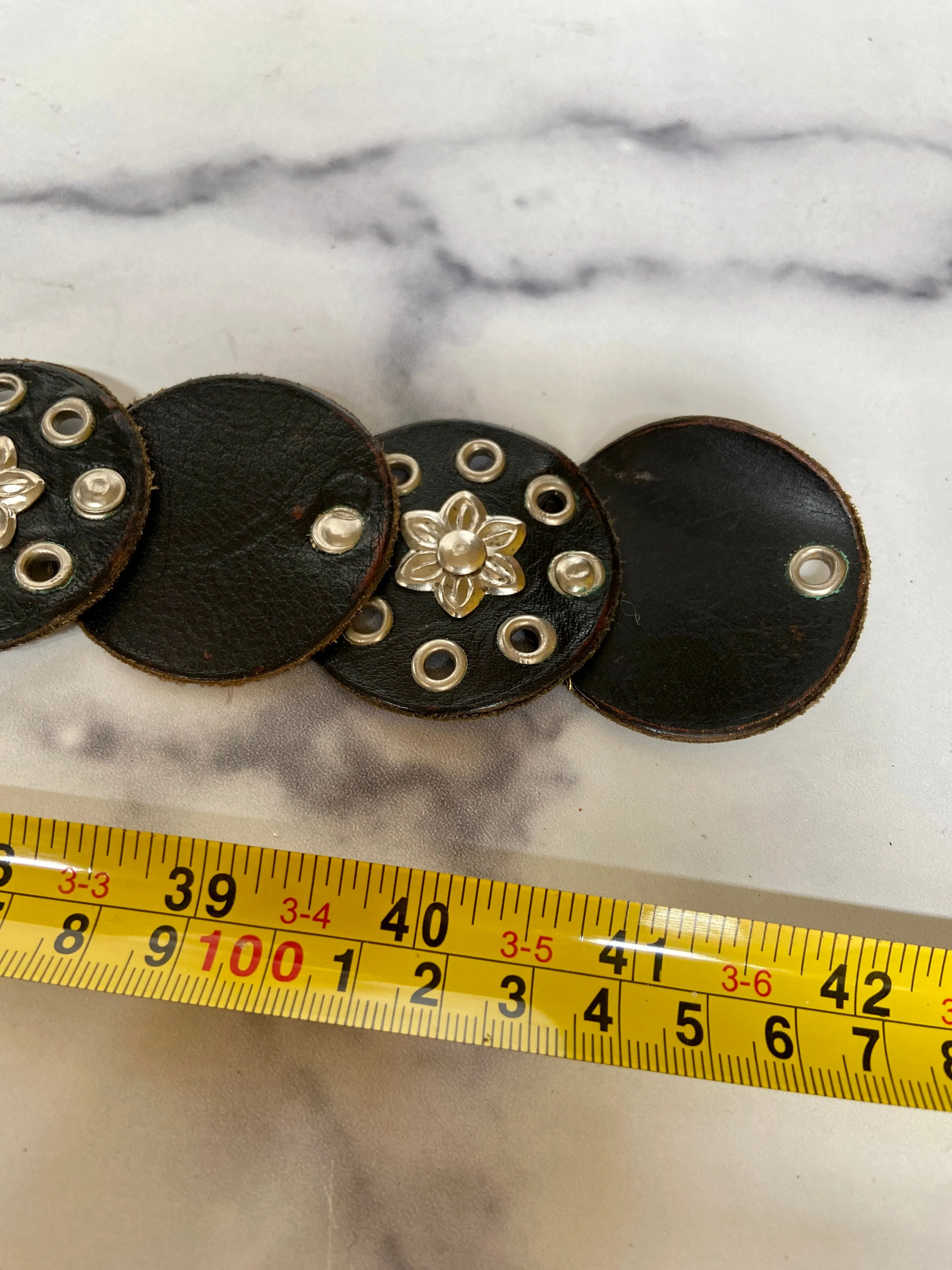 Vintage brown waist belt