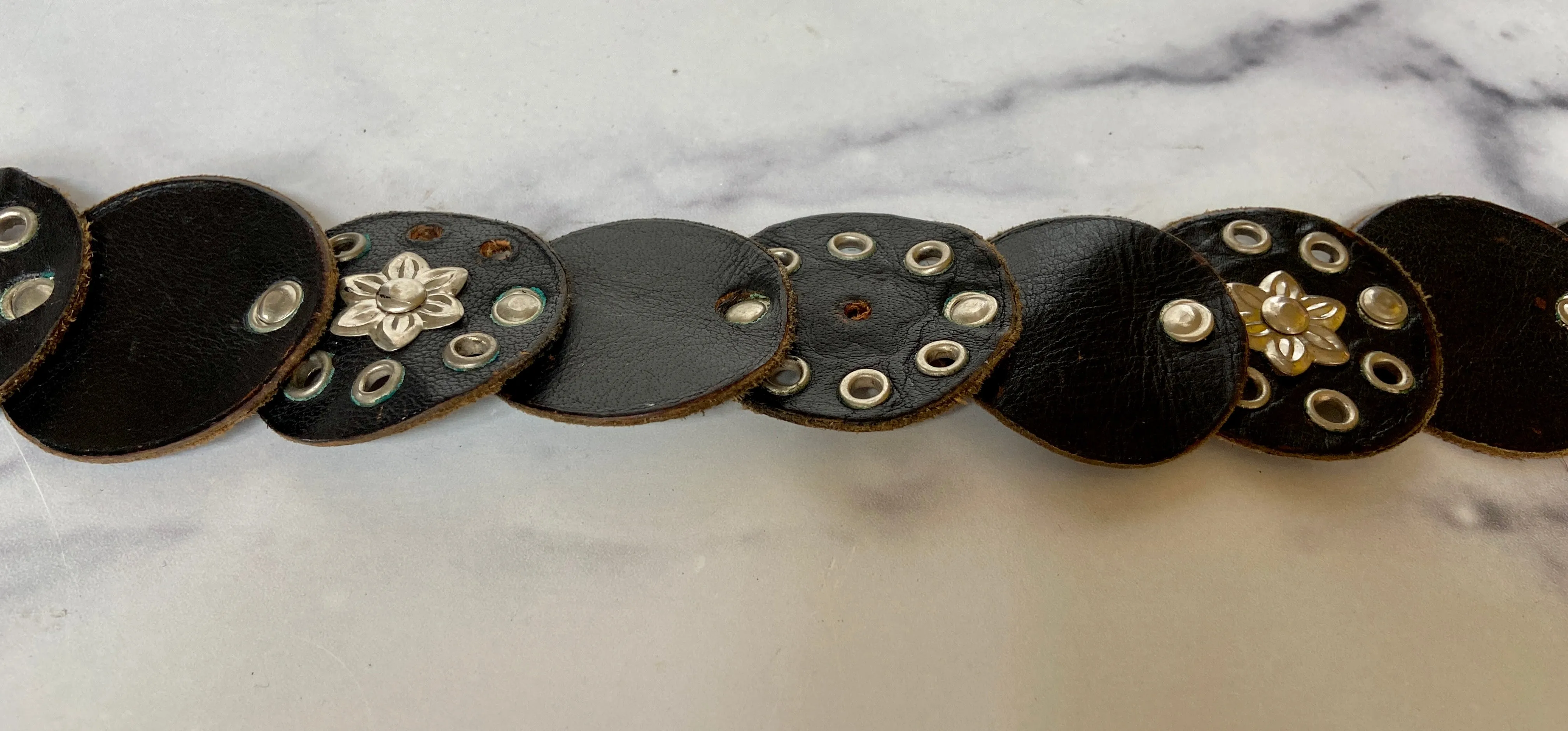 Vintage brown waist belt