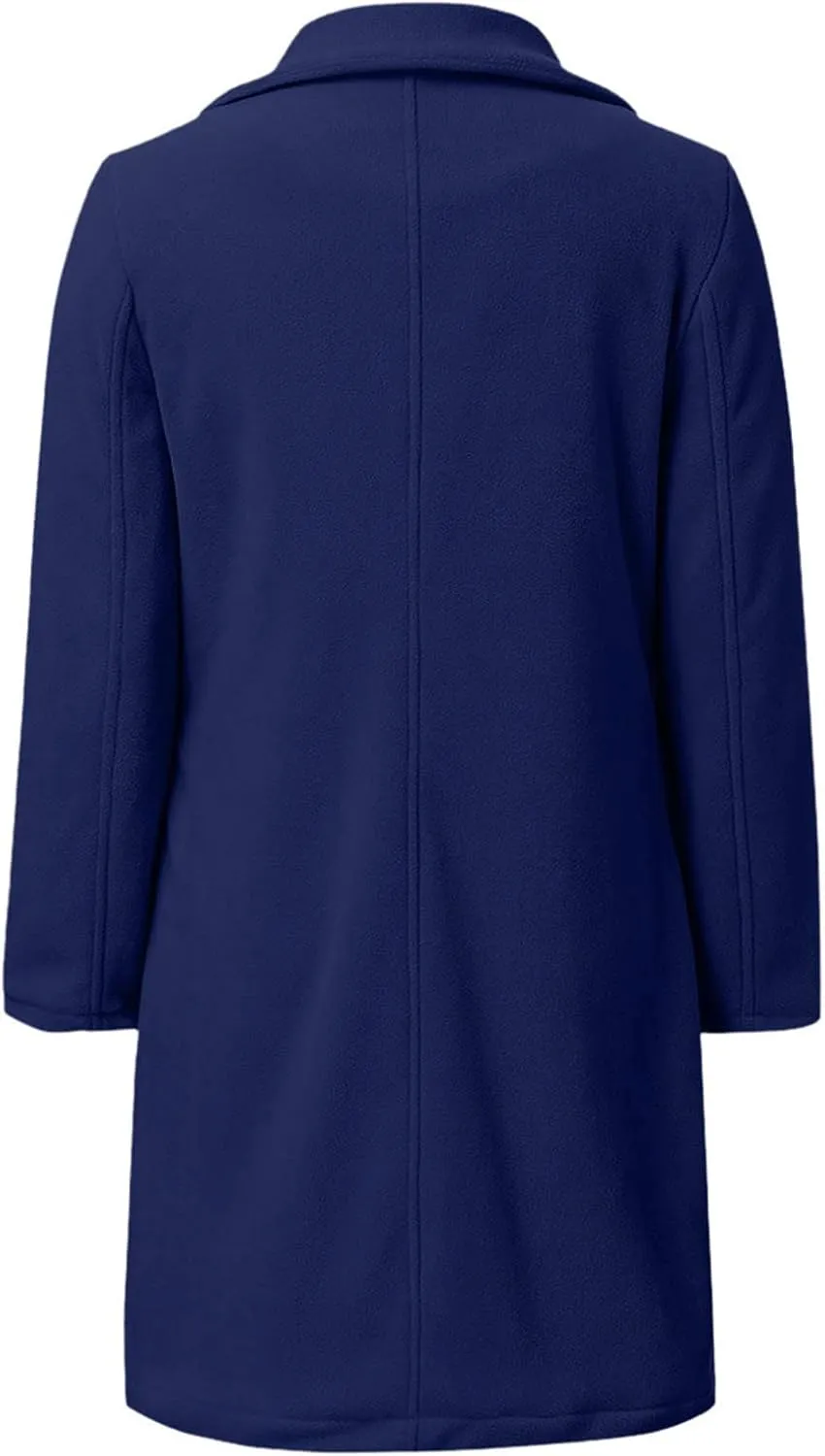 Womens Fall Fashion 2024 Long Cardigan Sweaters Tops Knit Open Front Lapel Knee Length Cardigan Coat with Pockets