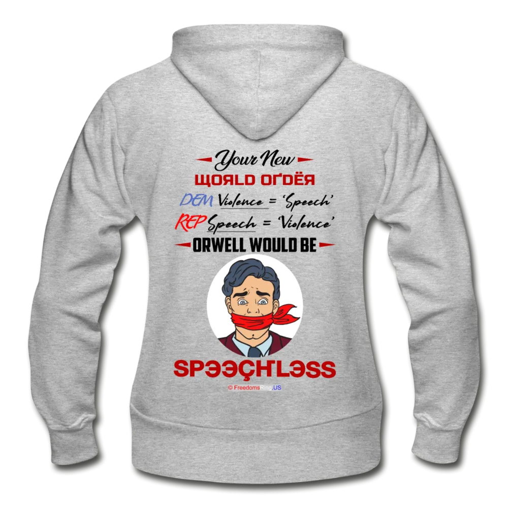 YOUR NEW WORLD ORDER - Gildan Heavy Blend Women's Zip Hoodie